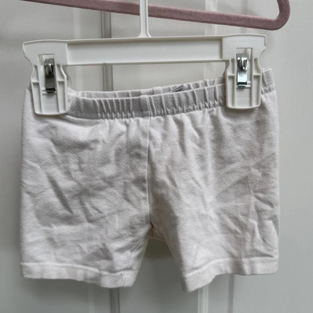 Jumping Beans 2T White Girls Soft Shorts
